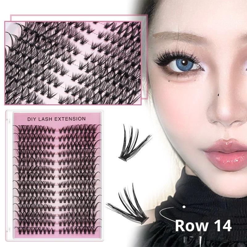 Eyelash Extension Home Service - 14-rzędowe, objętościowe, indywidualne kępki rzęs do