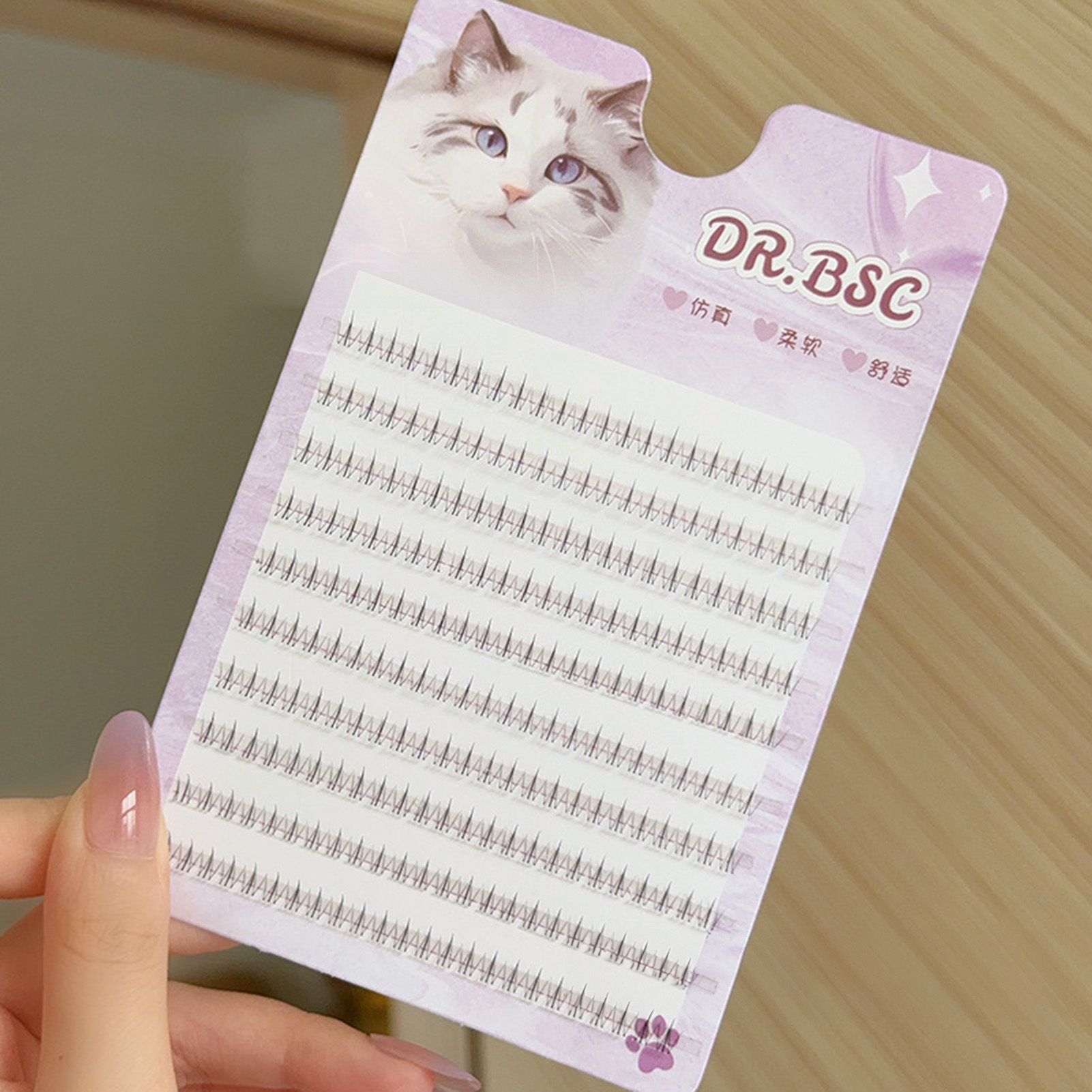 Eyelash Extension Korean - Cienkie rzęsy na taśmie do samodzielnego